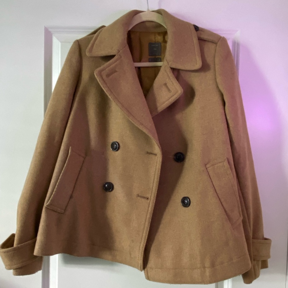 GAP Wool Peacoat Doublebreasted Camel